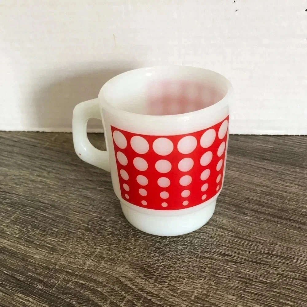 Vtg Anchor Hocking  Milk Glass Mug - Picture 2 of 8